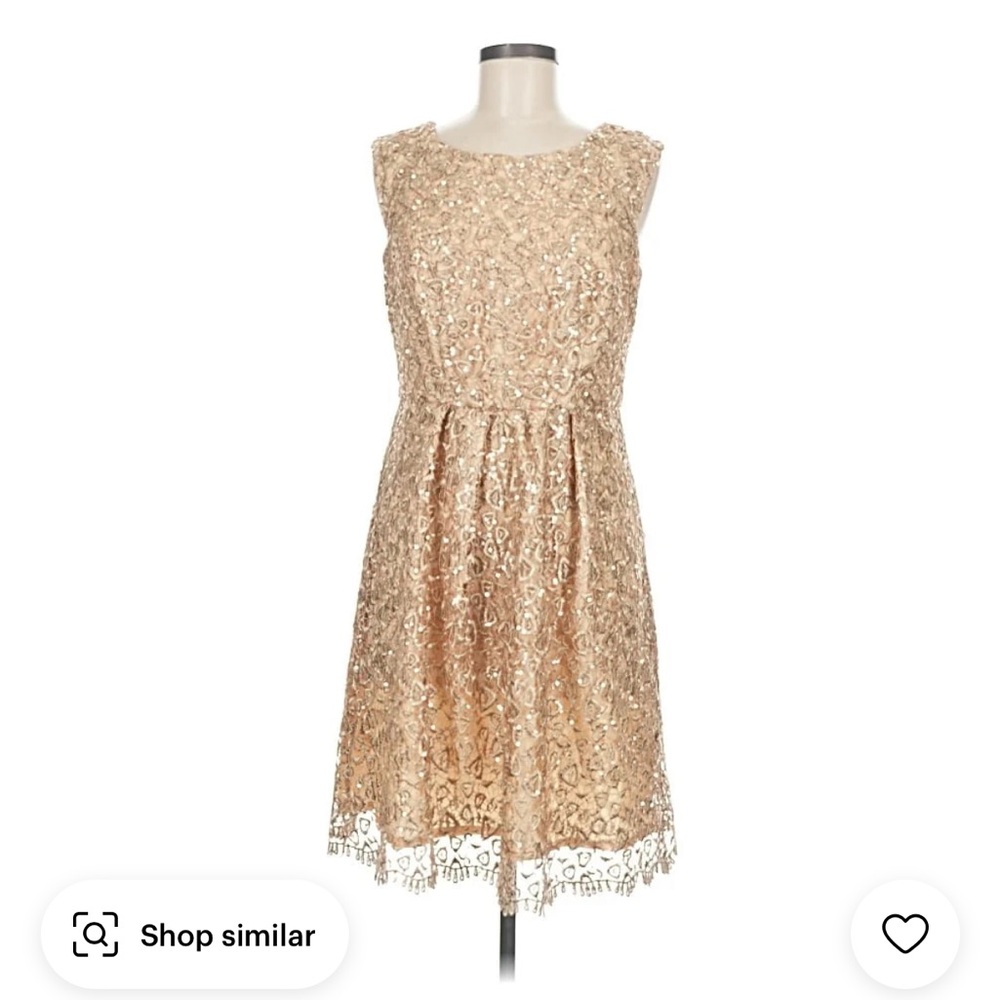 Decode 1.8 gold NWT Elegant Sequin Mini Dress